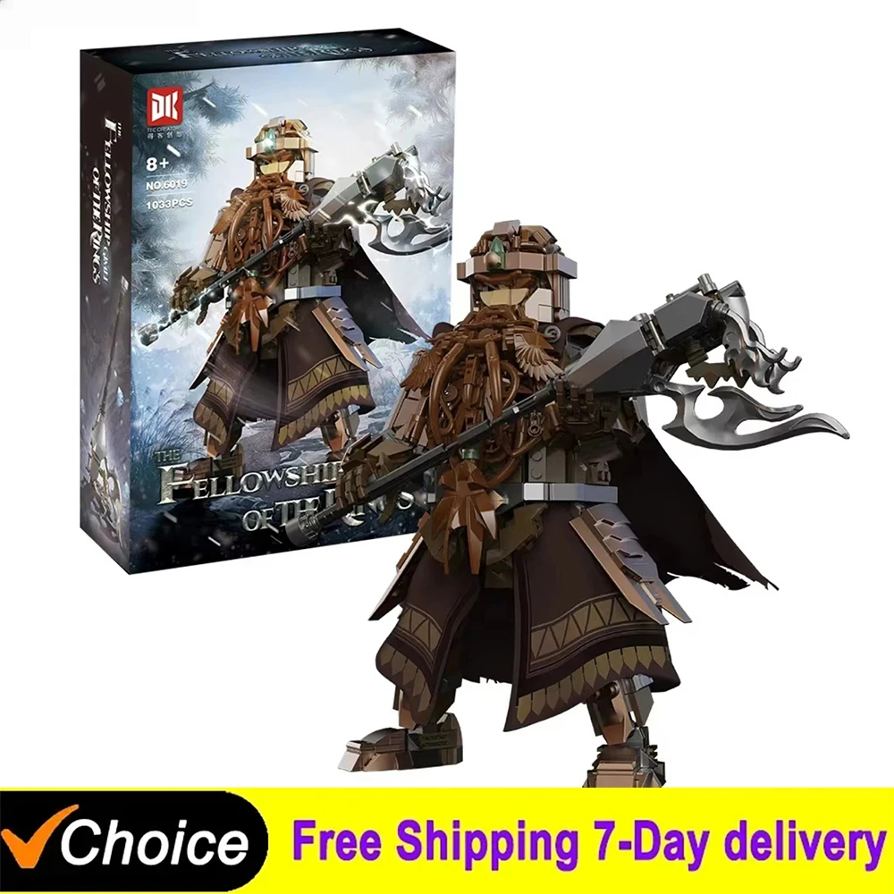 

2025 Christmas Gifts For Kids Boys 1033PCS Dwarf Warriored Building Blocks Model Sets Bricks Collection Toys Moc Gifts