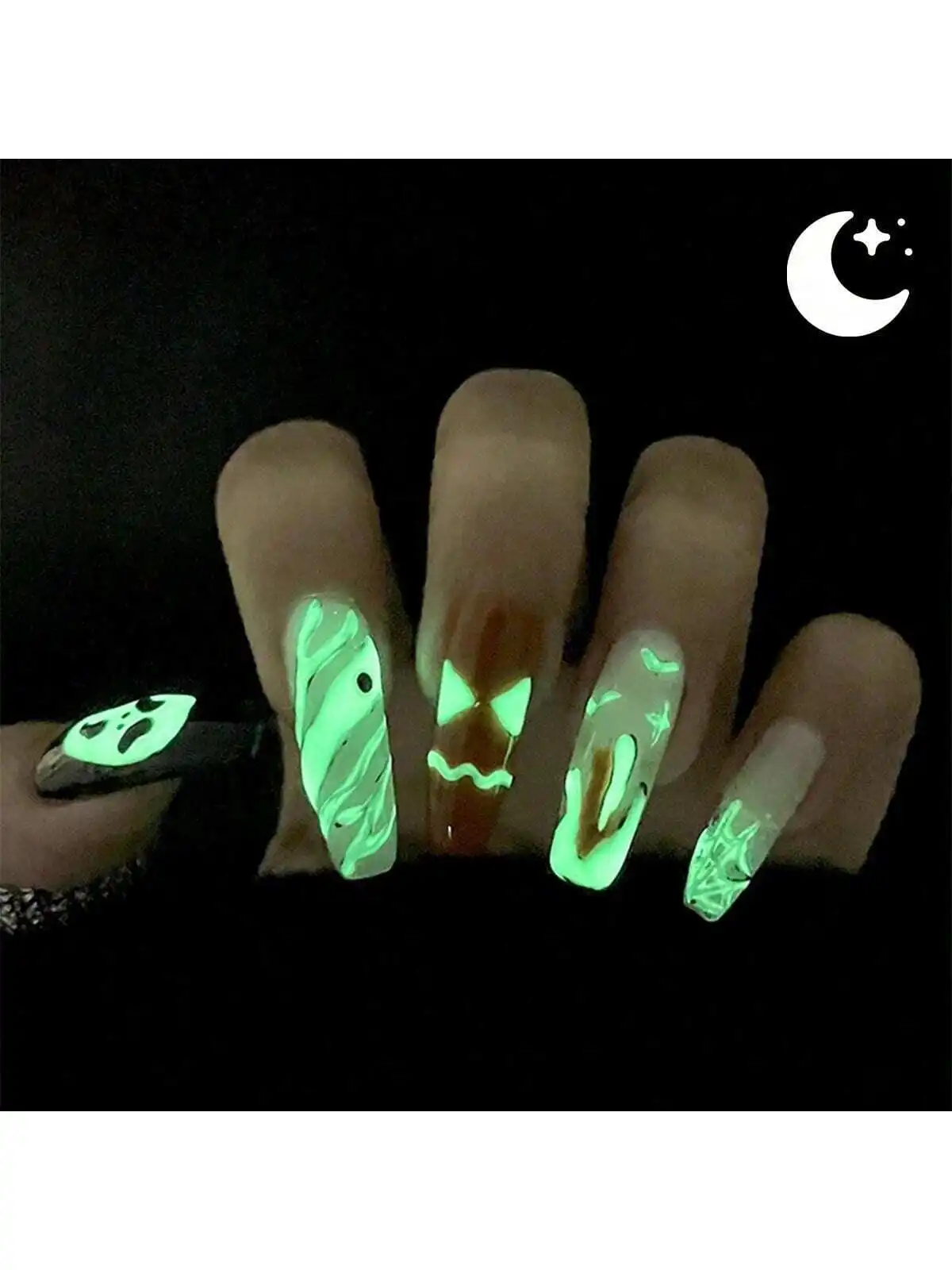 XEIJAYI 1Pc 15ML Smalto per unghie gel verde che si illumina al buio - Top coat luminoso per manicure e salone di casa e fai da te - Lunga durata