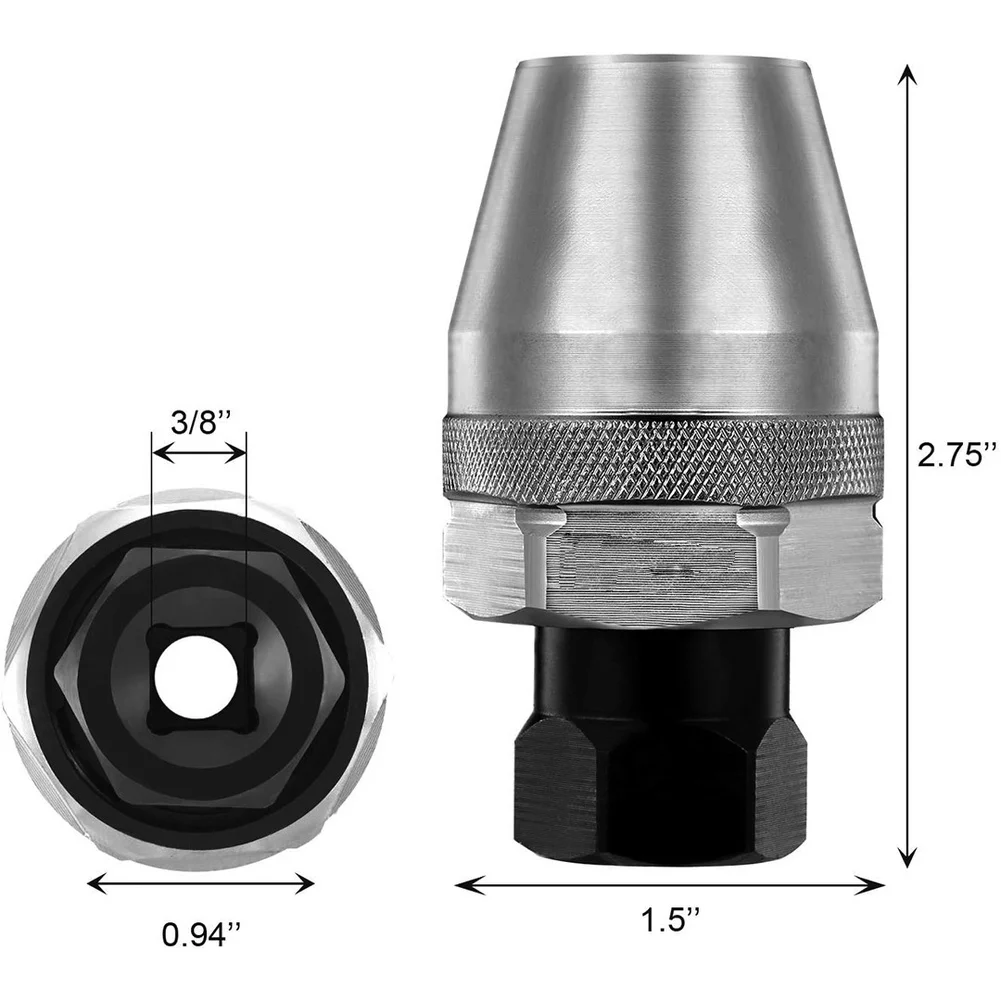 Headless Bolt Extractor for Damaged Screws 6 8 10 12mm Double End Remover with Chrome Finish Alloy Steel Construction