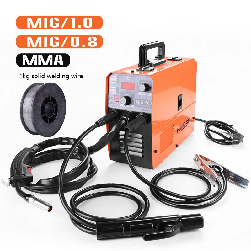 MIG-200 Airless Two-protection welding machine MIG/MMA/TIG Integrated Three-purpose multi-function Electric welding machine