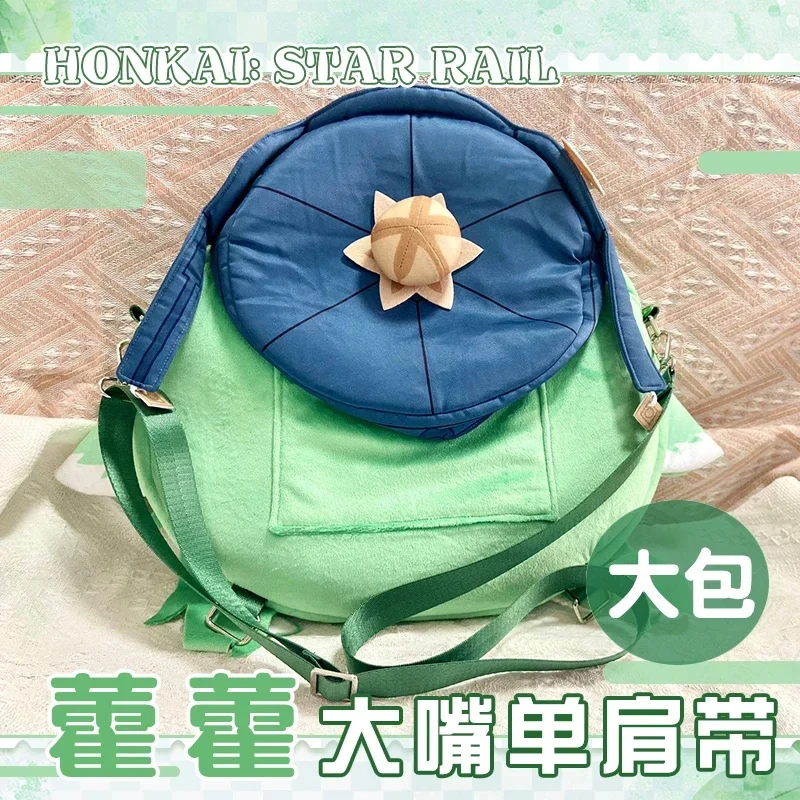 Honkai Anime Game: Star Rail HuoHuo Cosplay bolsa de felpa boca grande transparente Itabag estudiantes mochila mensajero bolsos de hombro