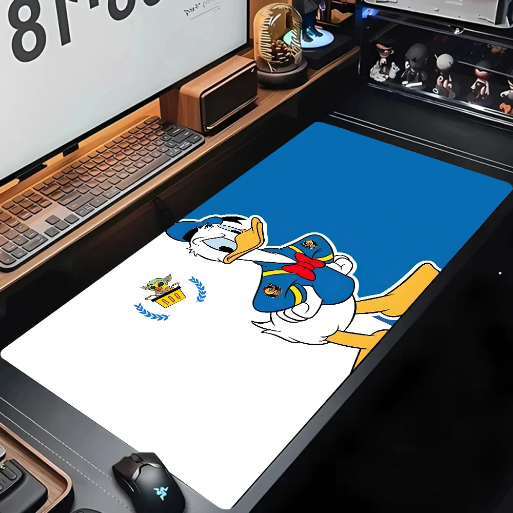 Cute D-Donald Duck Mousepad Desk Pad Gaming Accessories Prime Gaming XXL Keyboard Pad Stitched Pad Desk Pad