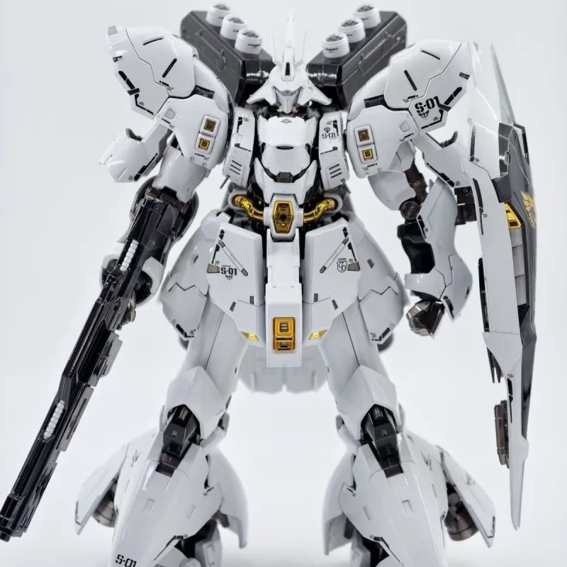 【متوفر】STAR RG 1/144 MSN-04 Sazabi الأبيض التجمع أطقم منمذجة عمل أرقام مع الشارات تحصيل البلاستيك لعبة مجسمة هدية #3