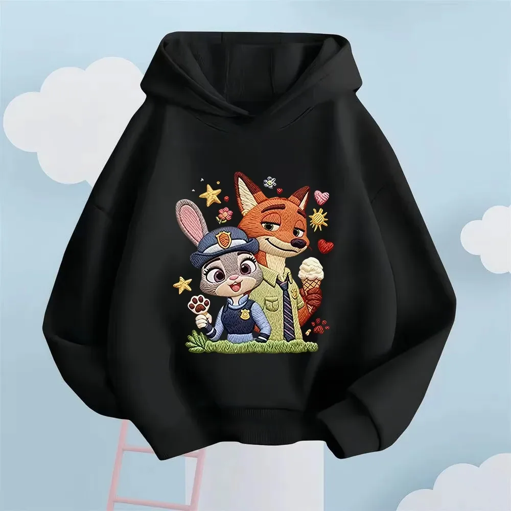 2026 New Autumn-Winter Cute and Fashionable Hooded Sweatshirt, Adorable Bunny Children's Sports Shirt, Clothing for Boys  Girls