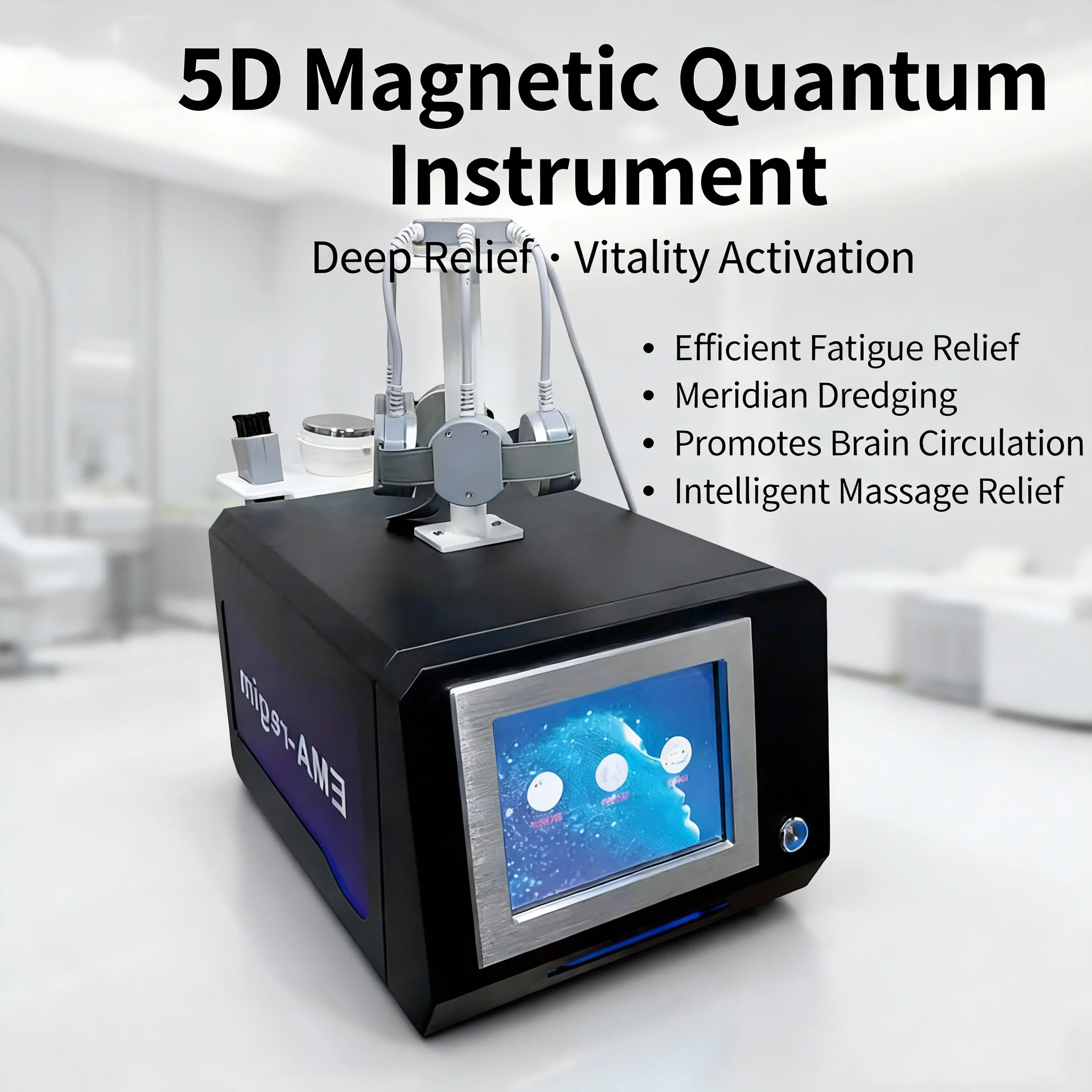 

5D магнитное квантовое стимуляционное устройство для помощи во сне, снятия стресса, разблокировки меридианов и терапии по здоровье