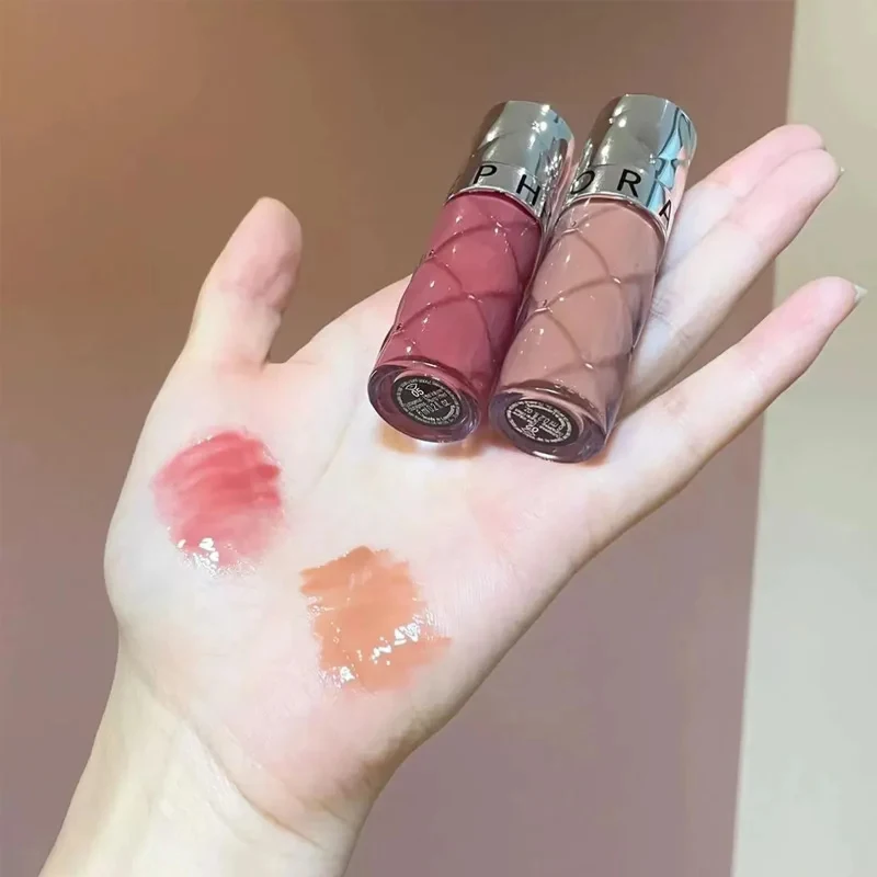 Brand Effect Volume Lip Gloss Mirror Lip Glaze Film Non-stick Cup Natural Nude Color Liquid Lipstick Sexy Lip Makeup