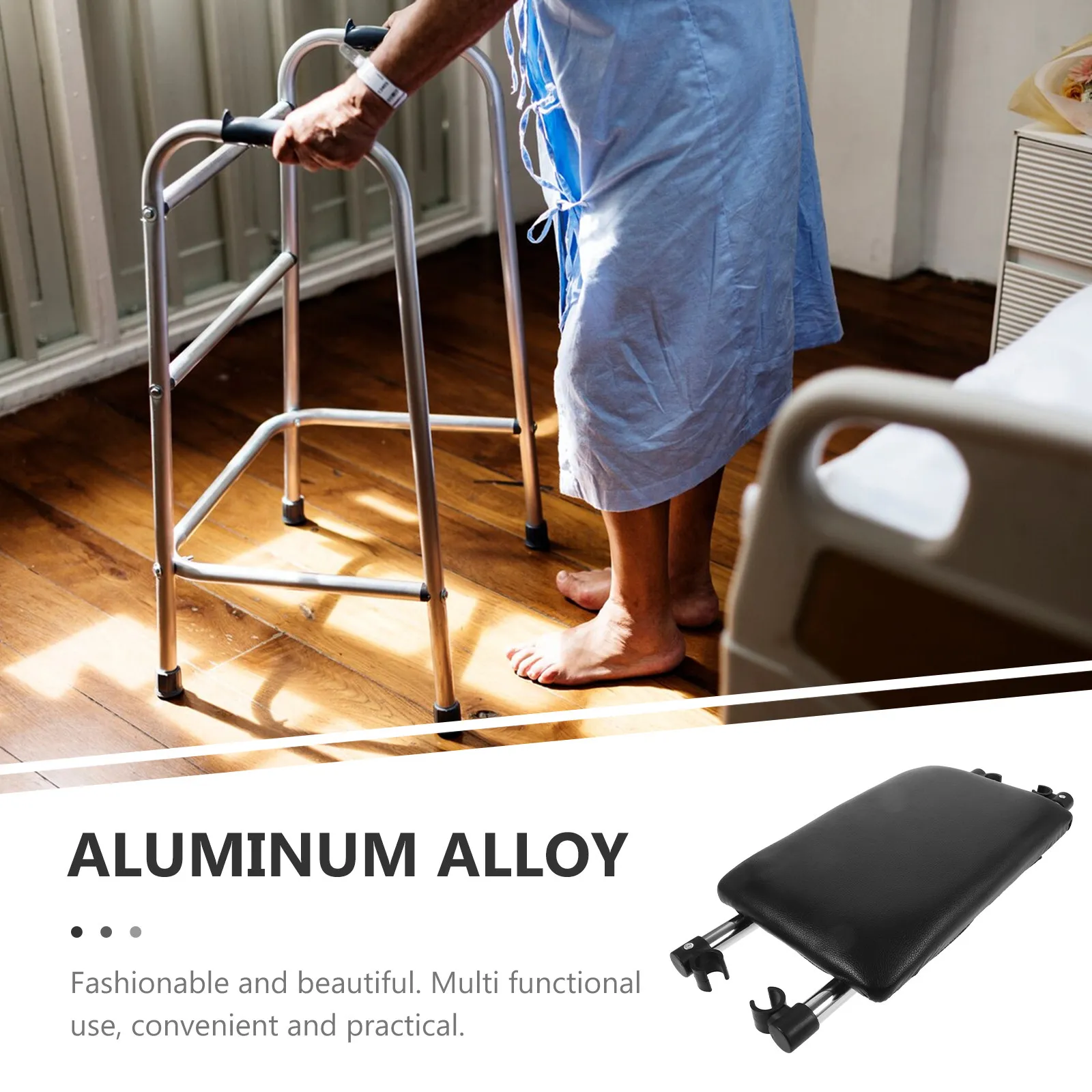 Aluminum Alloy Walker Bath Seat Reversible Stable Seat Board Replacement Lightweight Walker Accessory Shower Chair