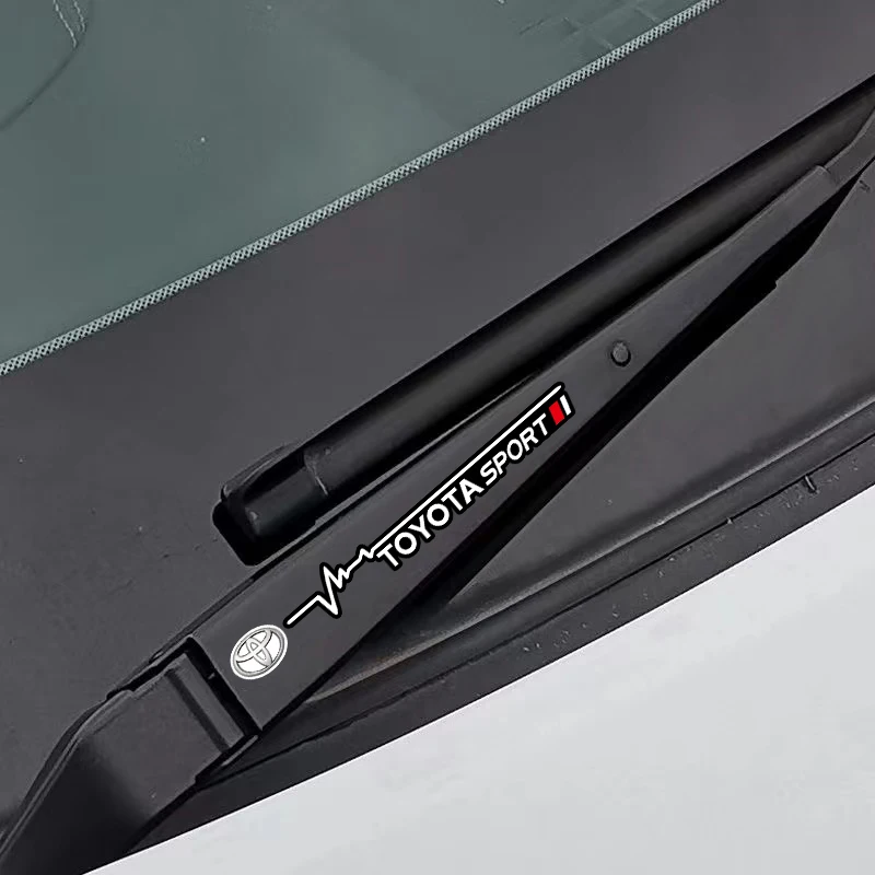 

Наклейка на стеклоочиститель автомобиля, стильное украшение для Toyota Corolla Yaris Chr Auris Camry Rav4 Prius Prado Avensis Gazoo Racing