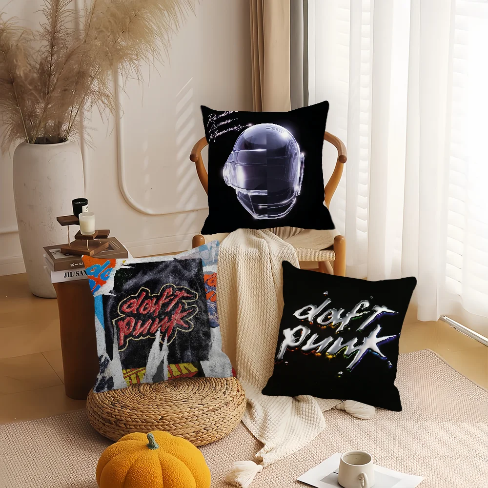 Band D-Daft P-Punk Pillow Case Home Decoration Cushion Cover Suitable For Office Sofa Bedroom Car