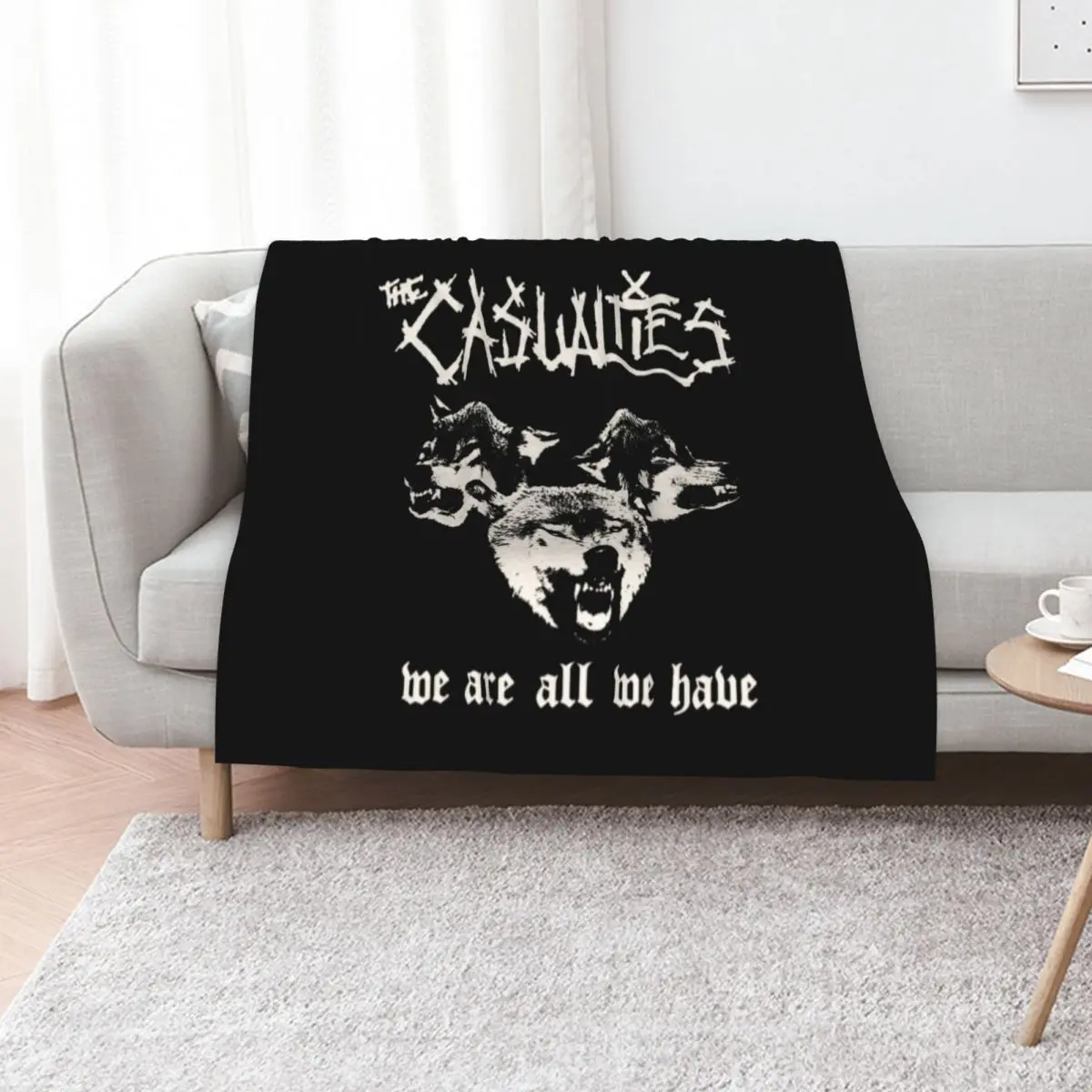 The Casualties T-Shirtthe casualties band Throw Blanket Bed Fashionable Beach Winter beds Kid'S Summer Beddings Blankets