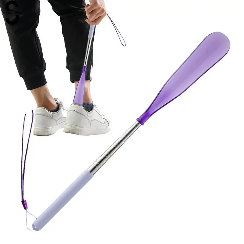 Retractable Shoehorn Flexible Shoe Lifter Easy Wear Helper Shoehorns Portable Shoe Horns Shoe Scoop For Seniors Men Women