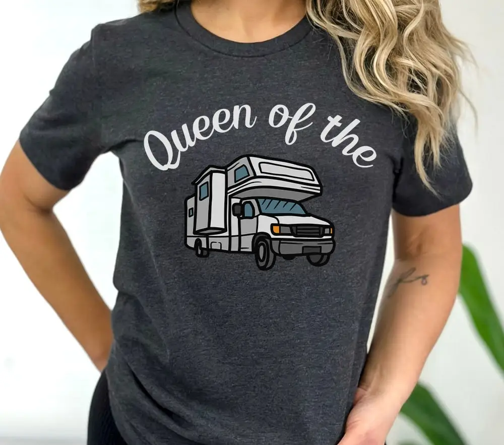 Queen Of The Rv T Shirt Life Camp For Women Camping Hookup