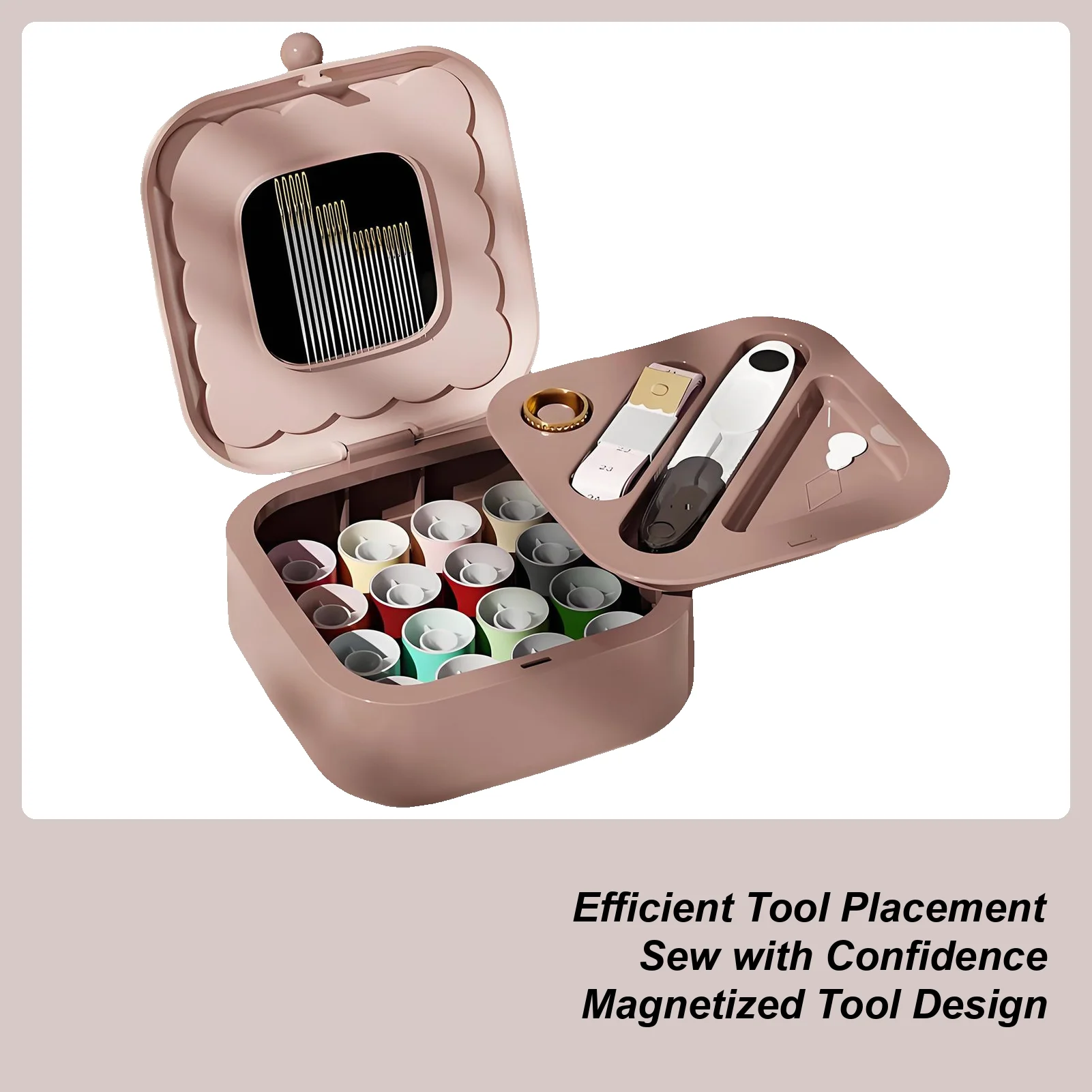 

Travel Sewing Kit Portable Professional Magnetic Craft Supplies Small Sewing Tools Embroidery Kit For Women Grandma Teen Girls