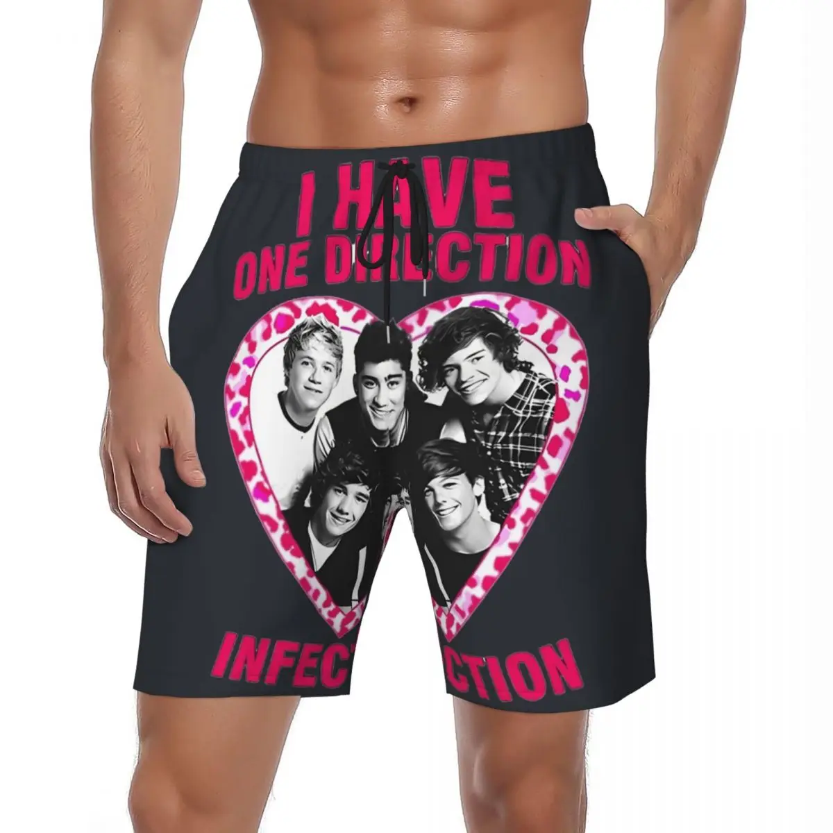 

Купальный костюм 1D Ones Music And Directions Logo Board Shorts Summer Rock Band Hawaii Beach Short Pants Мужские быстросохнущие пляжные плавки