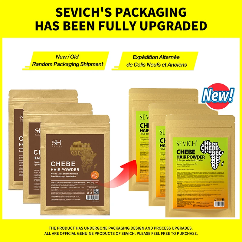 Chebe Powder Natuurlijke haarverzorging Bevordert het haar Versterkt het Chebe Powder Verdikt voorkomen Haaruitval Voedt de haarreparatie Beschadigd