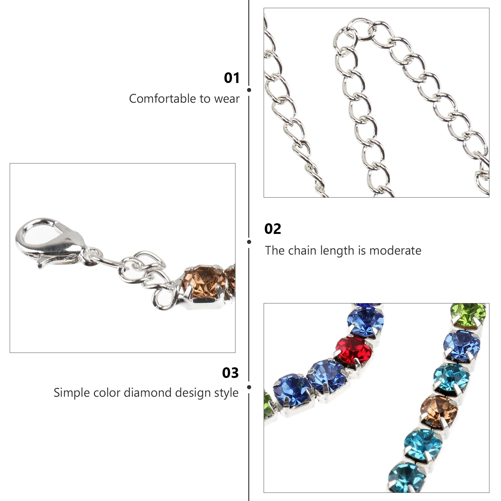 

Ankle Colored Anklet Foot Accessories Beach Personality Alloy Chain Miss