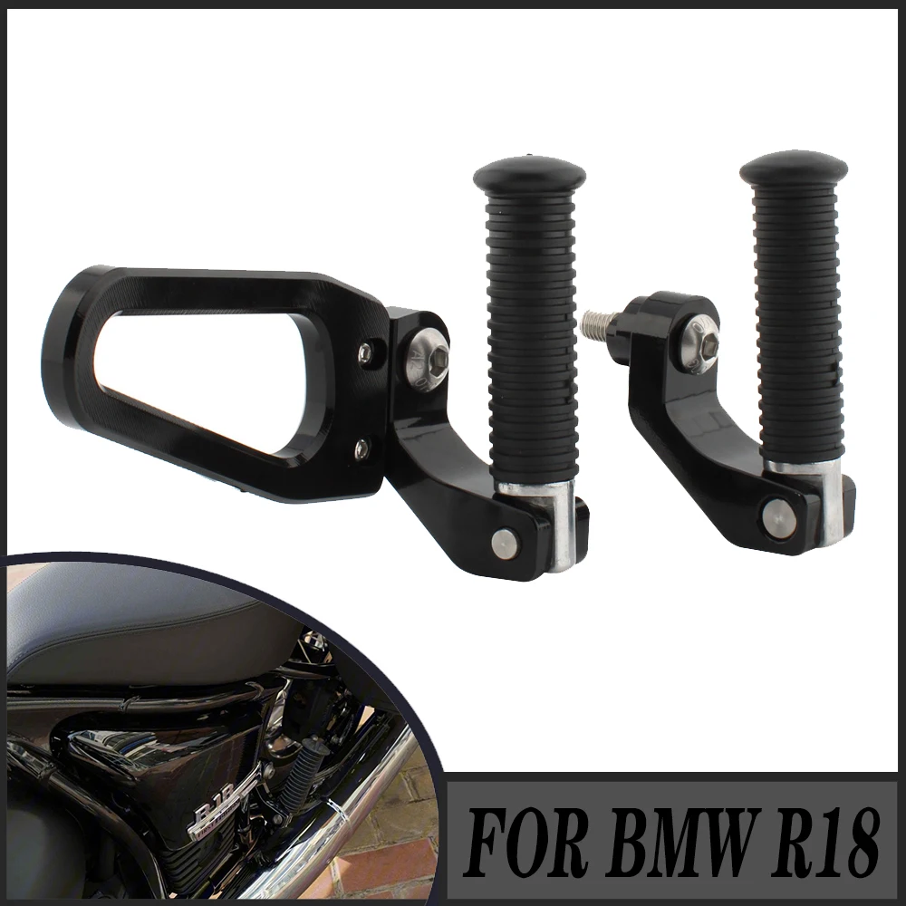 

For BMW R18 Classic R18B Bagger Transcontinental 2020-2023 Motorcycle Foot Pegs Rear Footrests Support Bracket Kit Enhance Ride