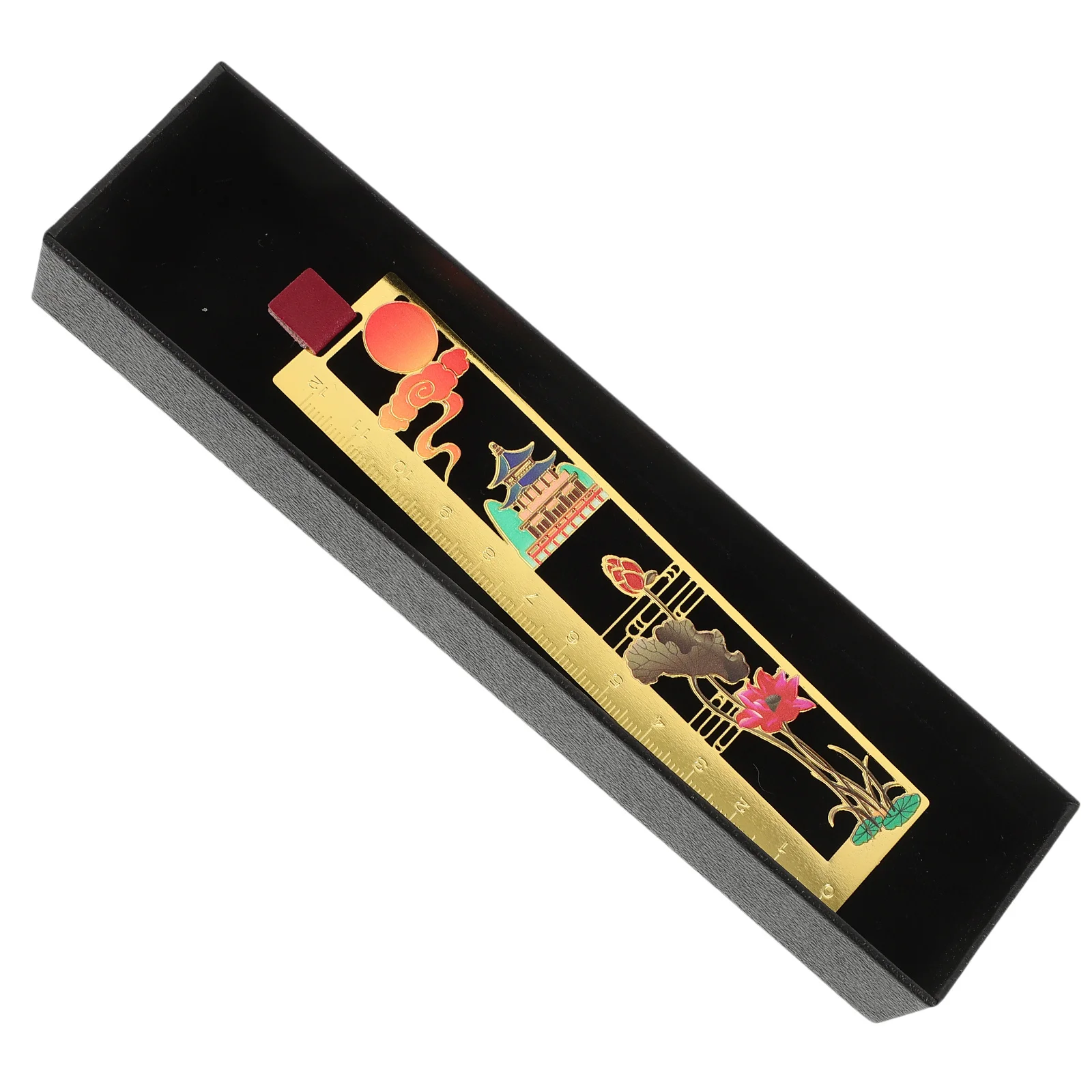 Metal Bookmark Ruler Exquisite Brass Design Multi-Functional Studying Drawing Gift Creative Chic Book Accessories