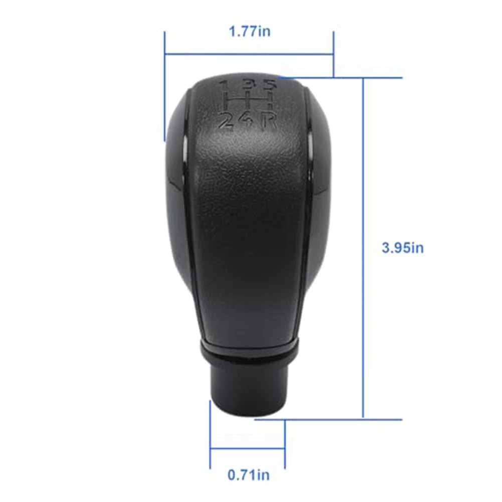 Sostituzione del cambio per auto Pomello in ABS nero Pomello a 5 velocità Design di facile installazione Aggiornamento preciso dell'auto per la modifica del veicolo