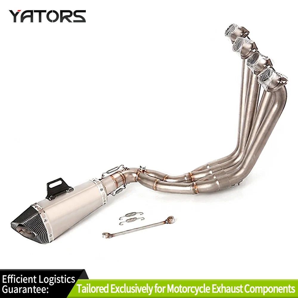 

Для Honda CBR650F CBR650R CB650F CB650R глушитель выхлопной системы передняя коллекторная труба выхлопные трубы