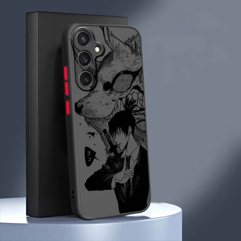 الفاخرة بالمنشار رجل الفن لسامسونج غالاكسي S25 S24 S23 S22 S21 S20 S10 S9 الترا زائد FE 5G متجمد شفافة جراب هاتف #5