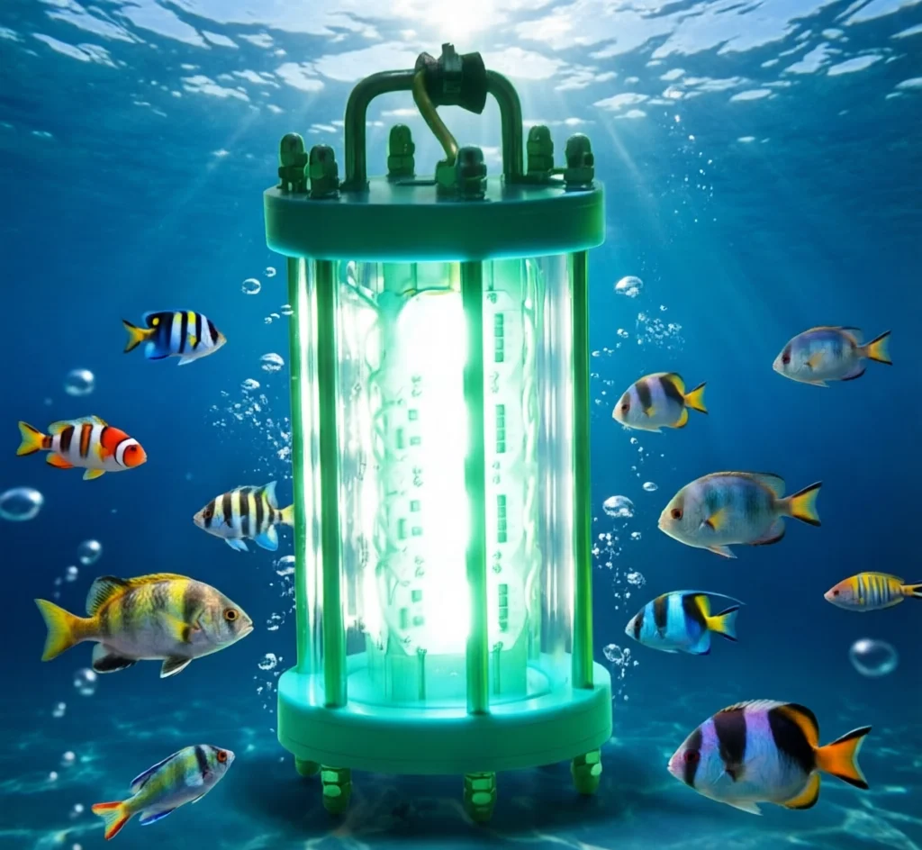 High-Power 400W-800W Underwater LED Squid Fishing Light Waterproof Fish Collecting Lure Light for Deep Sea Night Fishing