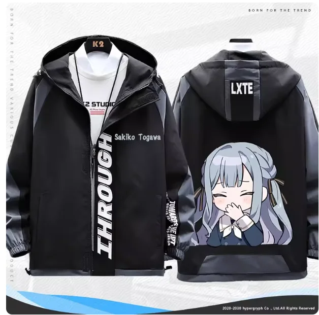 Anime Bang Dream! Togawa Sakiko Hooded Hoodie Cosplay Interchange Jacket Autumn Winter Men Women Coat Loose Jacket Tops New aIa