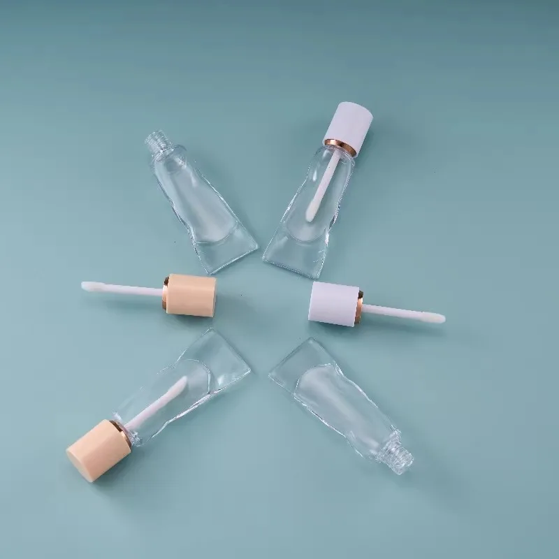 Wholsale 4ML Lipgloss Refill Bottles Toothpaste-shaped Lip Gloss Tubes Empty Tubes Lipstick Makeup Packaging