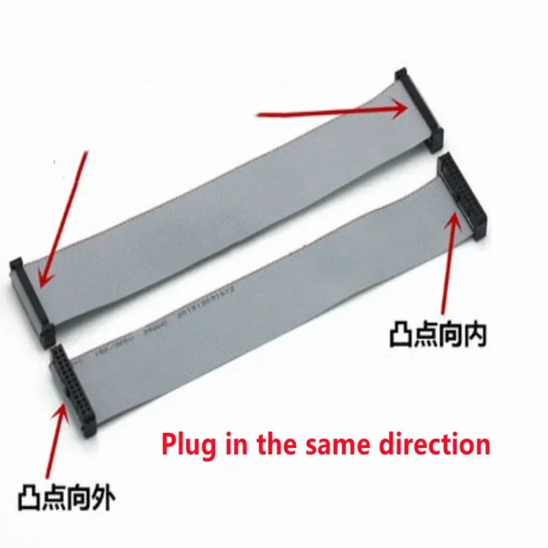 Pcs 2.0mm Pitch 6/8/10/14/16/18/20/24/26/30/34-60 Pin Gray Flat Ribbon Data Cable 10/20/30/50-100cm For Dc3 Idc Male Header