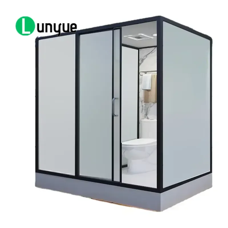 Integrated Prefabricated Bathroom Unit Whole Shower Room with Toilet Modular Design Space Saving Easy Installation for Home