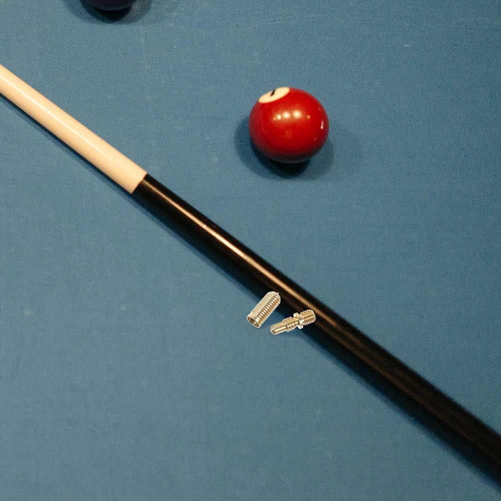 

1 set Cue Extension Screws Heavy Duty Copper Joint Connectors for Pool Sticks Secure Connection Easy Installation Billiards