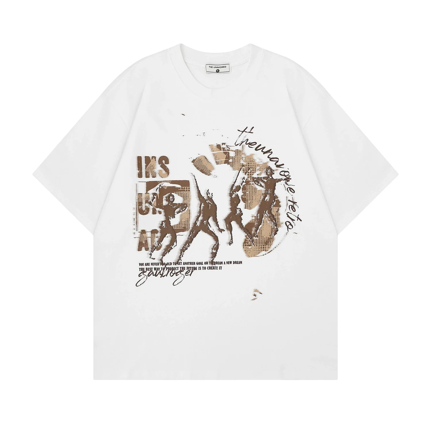 2026 Summer Shadow Graphic T-Shirt Unisex Oversized Casual Tees Tops New Arrival Loose Fit Cotton Short Sleeve Tshirt