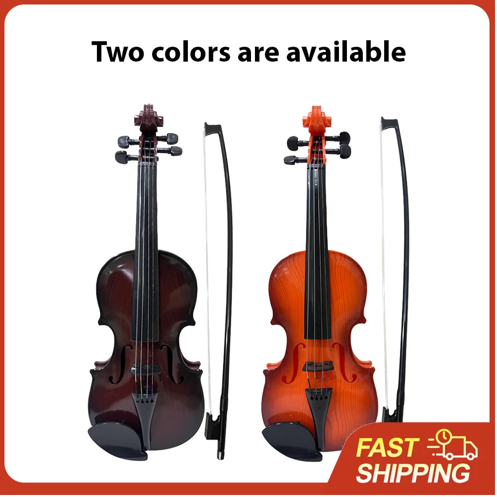 Kit de violon simulé pour la pratique musicale, instrument de musique, accessoires de performance, cadeaux, cordes réglables pour débutants