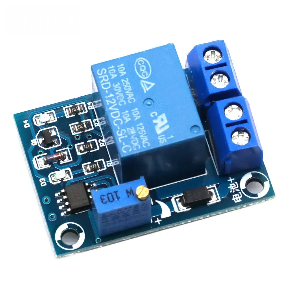 Módulo de protección de recuperación de interruptor automático, placa de protección de controlador de carga, bajo voltaje, bajo voltaje, CC de 12V