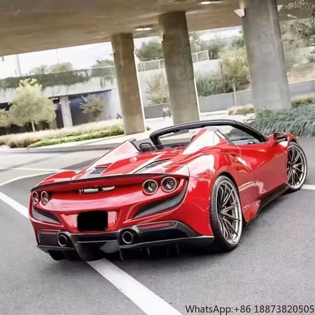 N Style For Ferrari F8 Carbon Fiber Diffuser Spoiler  Body Kit