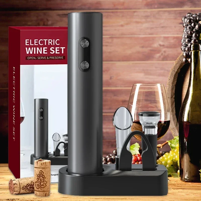 Electric Wine Openers Sets for Beer Automatic Beer Bottle Openers Corkscrew Battery Operated Soda Cap Opener Kitchen Accessories image 2