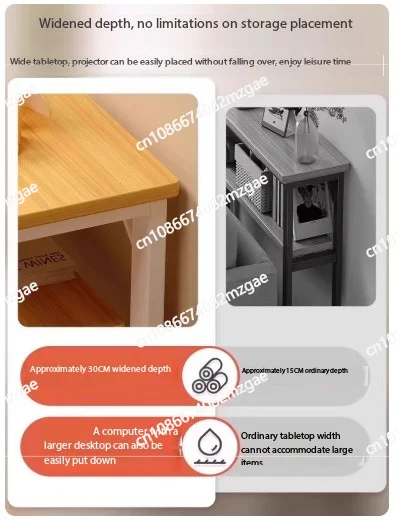 Rear Sofa Gap Table Narrow Side Table Multi-functional Living Room Long Partition Rack Bed Tail Storage Space-Saving Furniture