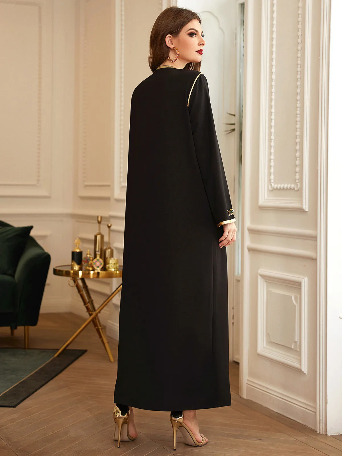 Muslim Abaya Women 2023 Long Dress For Prom Party Eid Mubarak Prayer Islam Clothes Kaftan Arabic Turkey Evening Robe Dubai Maxi