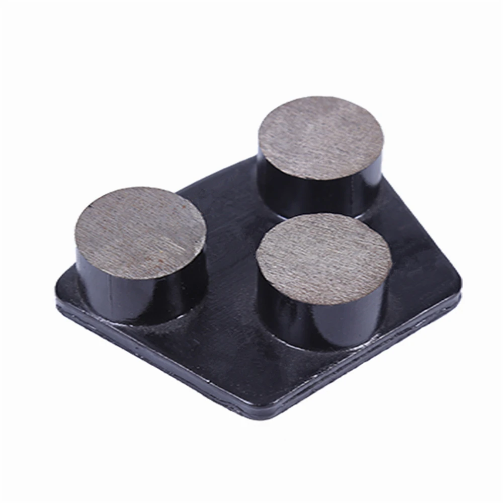 HUP12 Two Pins Husqvarna Grinding Shoes High Performance Trapezoid Concrete Grinding Pads with Three Round Segments 12PCS