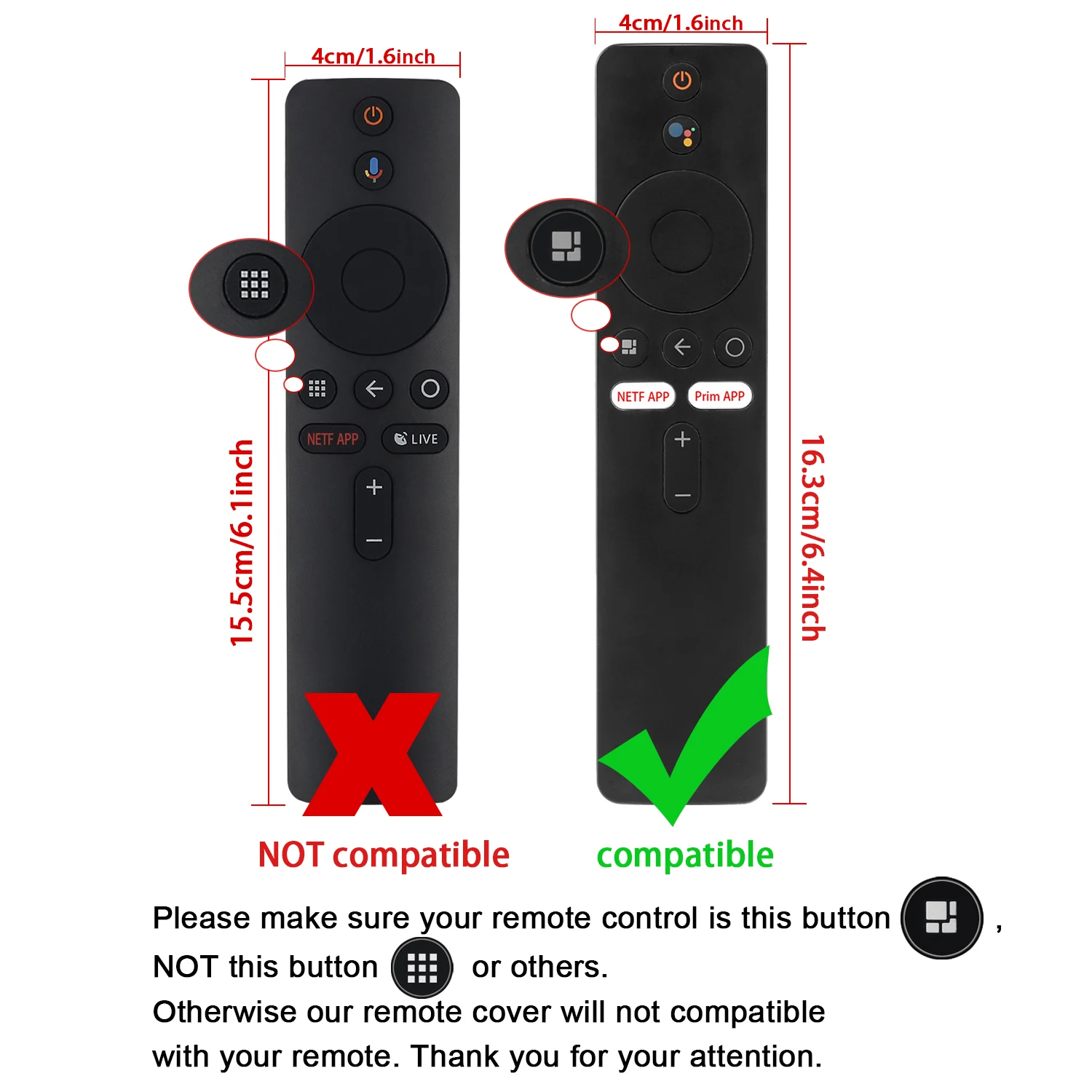 Protective Silicone Remote Case For Xiaomi TV Stick 4K XMRM-M2 1080P Box Remote Control With Washable Shockproof Skin-Friendly