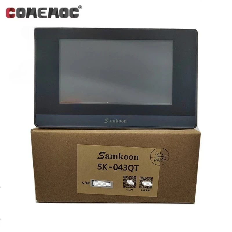 Samkoon 4.3 Inch SK-043QT DC 24V Touch Screen HMI Memory 128M Flash 128M DDR3 CPU Cortex A8 600MHZ COM:RS232 422 485