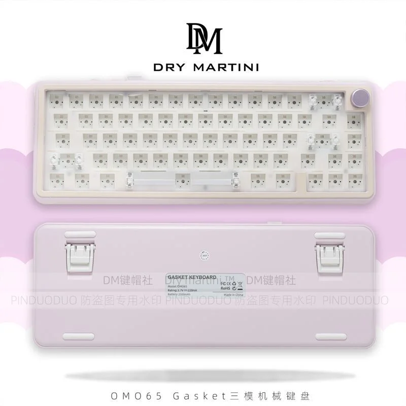 Kit de teclado Dry Martini Omo 65, junta de 3 modos, Kit de teclado inalámbrico Bluetooth, Kit de teclados para juegos Rgb de intercambio en caliente personalizado, regalos