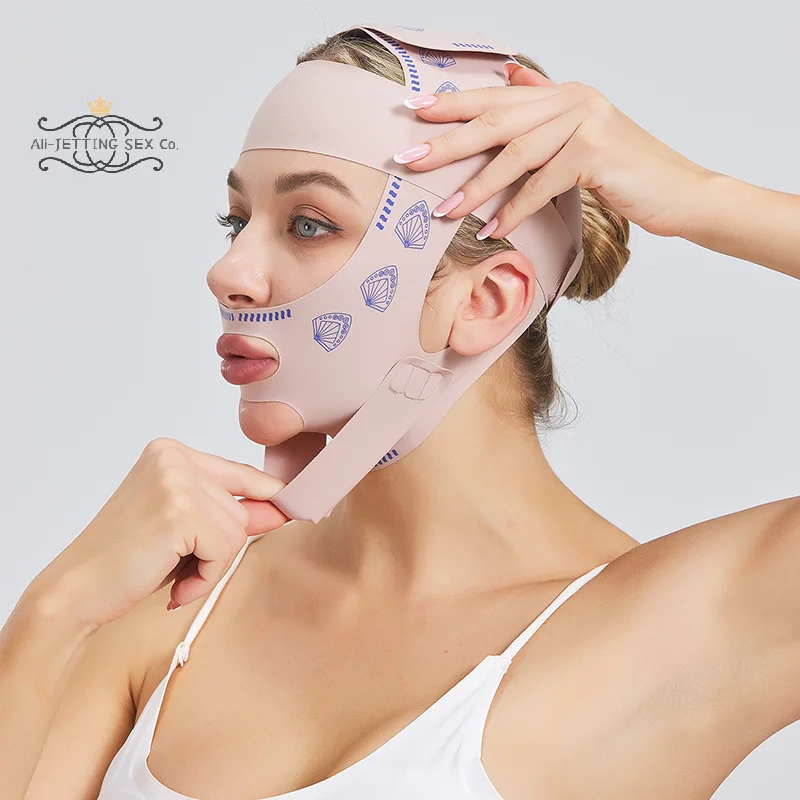 Vendaje adelgazante para barbilla y mejilla para mujer, cinturón de realce, línea en V, moldeador de cara, correa antiarrugas, herramientas de belleza para el cuidado de la piel