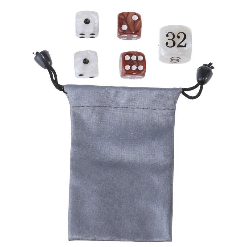 

Pearls Dices for Backgammon Enthusiasts, Acrylic Build Elegant Dices Professional Backgammon Acrylic Pearls Dices Set