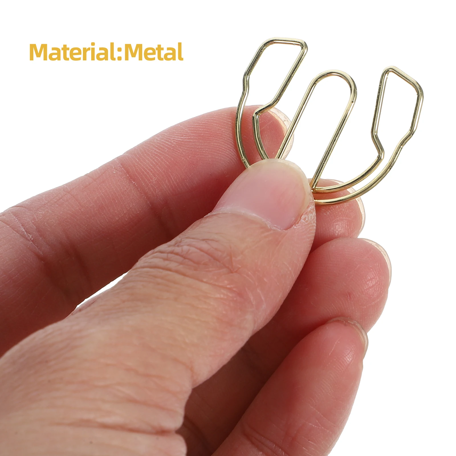 50 個ヘッドフォン金属オフィスクラフト供給ミニピンデスク金属紙クリップ楽しい紙クリップアクセサリー