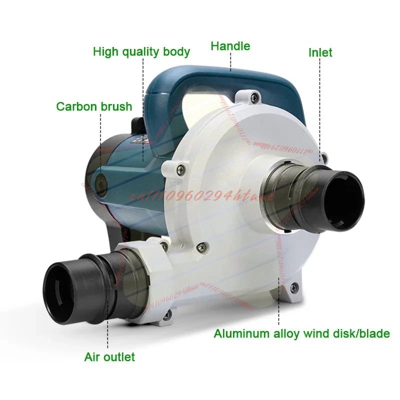 1680W Industrial Grade Dust Collector Blower Blowing And Suction Vacuum Cleaner For Electric Cutting Slotting Milling Machine W