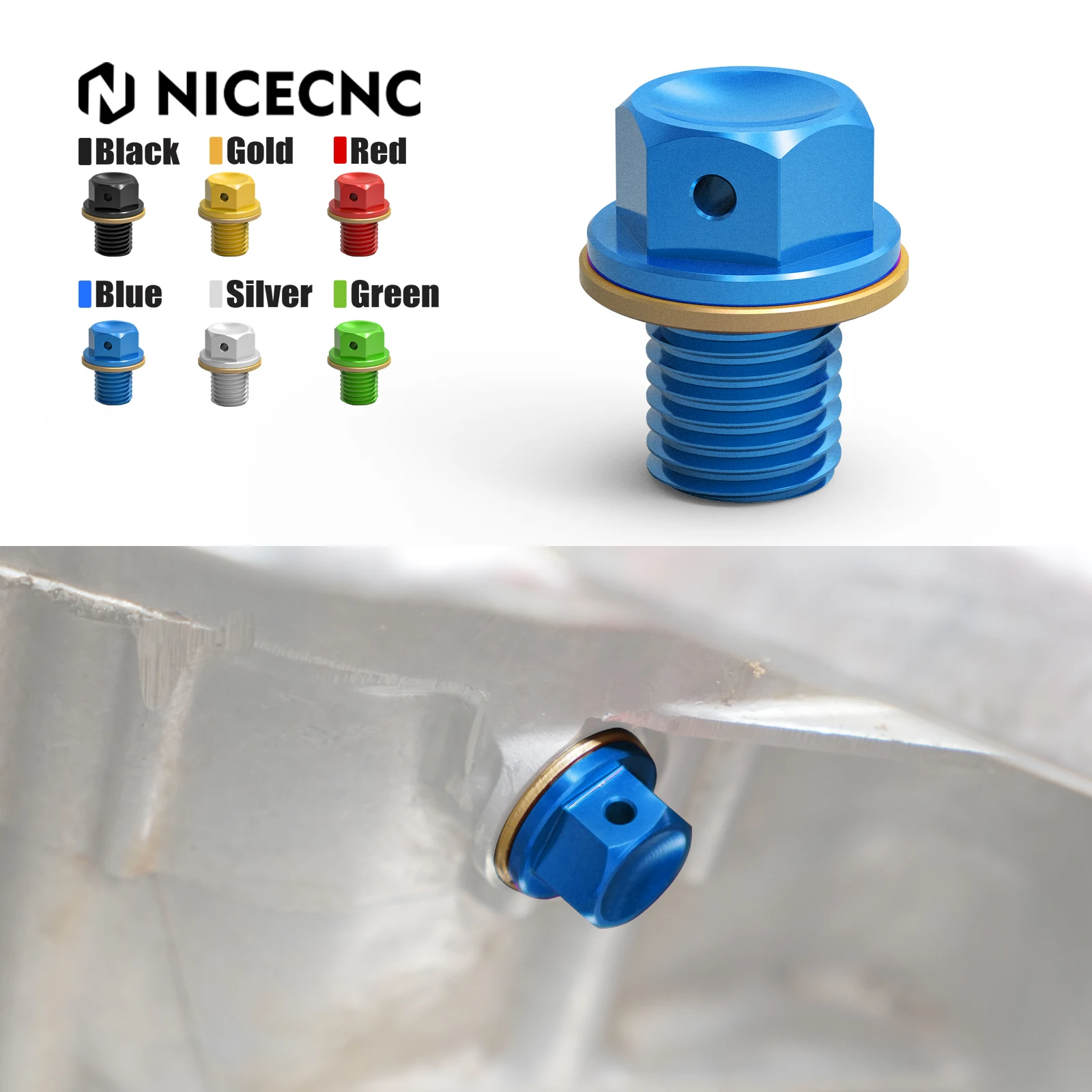 

Magnetic Oil Drain Plug Bolt For Yamaha MT03 MT25 R3 R25 YZ80 125 250 400F 426F 460 490 YZ250X WR250R/X XT250X SEROW 250 TRICKER