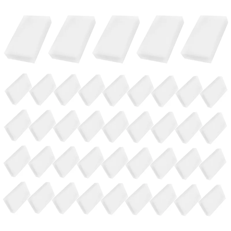 Волшебные чистящие губки, ластик, бытовая губка, ластик, очиститель пены для кухни, мебели, автомобиля, кожи (50 шт.)