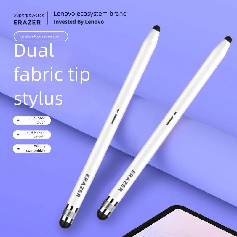 Lenovo ERAZER29 Touch Pen For Phones And Tablets Ipad Universal For Android IOS Writing And Drawing 2 Tips No Battery Touch Pen