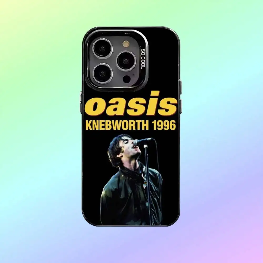 Чехол для телефона Rock Band O-Oasis для iPhone 17,16,15,14,13,12,11 Plus, Pro Max, черный матовый противоударный чехол Candy